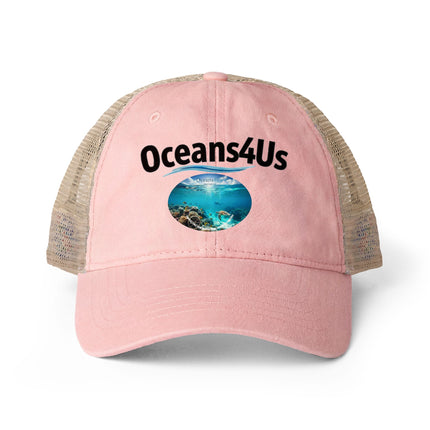 Oceans4Us Women's Washed Mesh-Back Cap
