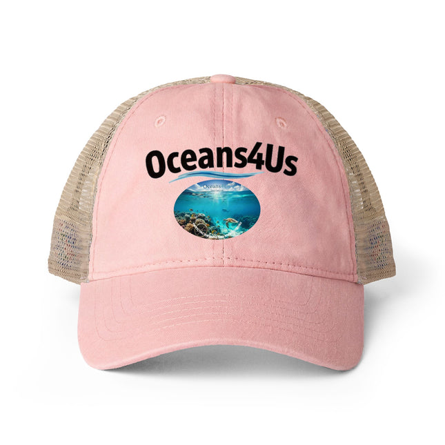 Oceans4Us Women's Washed Mesh-Back Cap