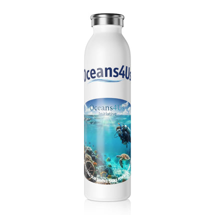 Oceans4Us Slim Water Bottle — Ocean Conservation Insulated Bottle