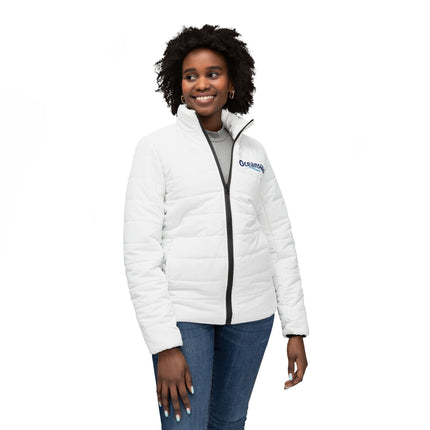 Oceans4Us Women’s Puffer Jacket — Lightweight Insulated Coastal Jacket, Engineered for Warmth. Designed for Preservation