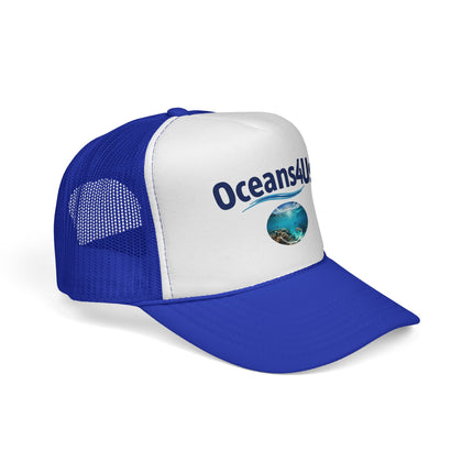 Trucker Cap - Oceans4Us Logo with Ocean Photo | Beach, Ocean Conservation Hat