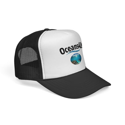 Trucker Cap - Oceans4Us Logo with Ocean Photo | Beach, Ocean Conservation Hat