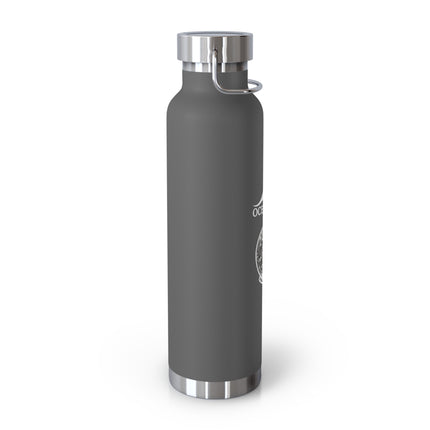 Oceans4Us Black 22oz Copper Vacuum Water Bottle