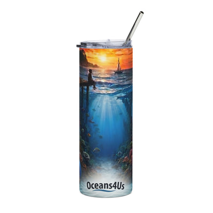 Oceans4Us Underwater Sunset 20oz Stainless Steel Tumbler
