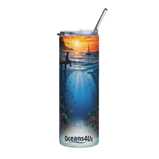 Oceans4Us Underwater Sunset 20oz Stainless Steel Tumbler