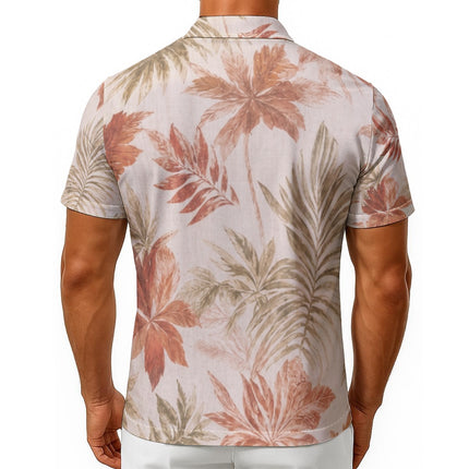 Oceans4Us Men's Palm Leaf Resort Shirt.