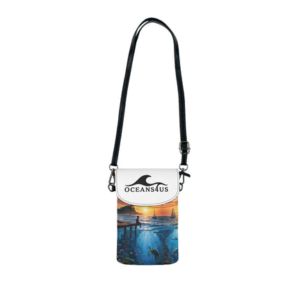 Oceans4Us Sunset Reef Phone Wallet — Crossbody Cell Phone Pouch with Card Slot