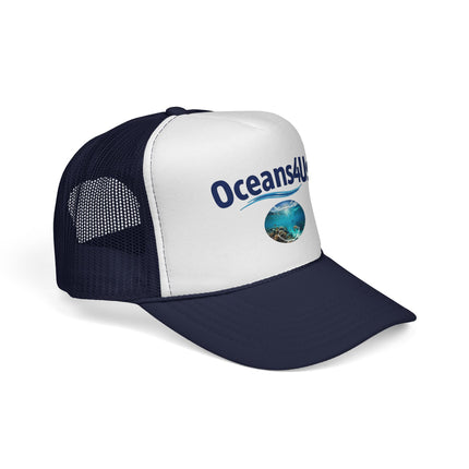 Trucker Cap - Oceans4Us Logo with Ocean Photo | Beach, Ocean Conservation Hat