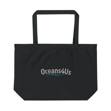Oceans4Us Eco Tote — Large Ocean Conservation Canvas Bag