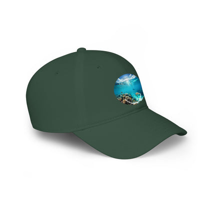 Coral Reef Ocean View Baseball Cap – Tropical Beach Snapback