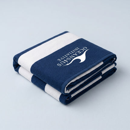 Oceans4Us Signature Nautical Stripe Beach Towel