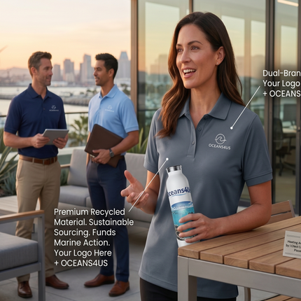 Oceans4Us Men's Premium Coastal Polo
