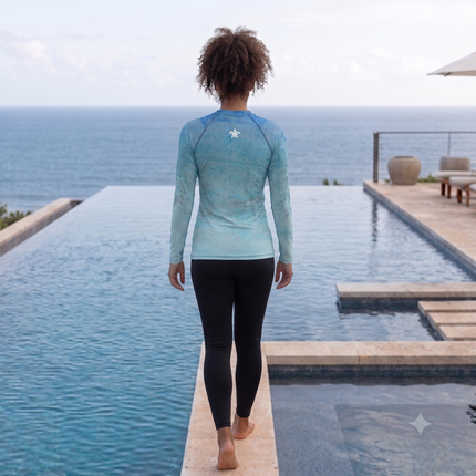 Oceans4Us Oceanic Aqua Women's Rash Guard
