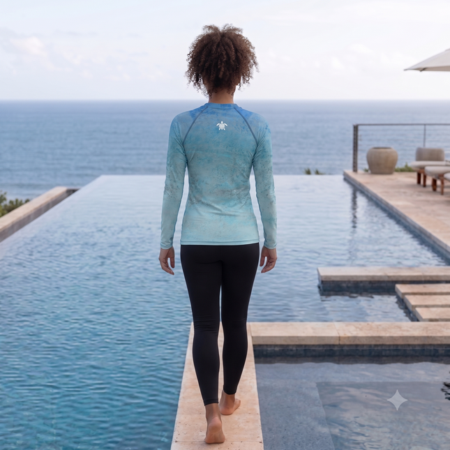 Oceans4Us Oceanic Aqua Women's Rash Guard