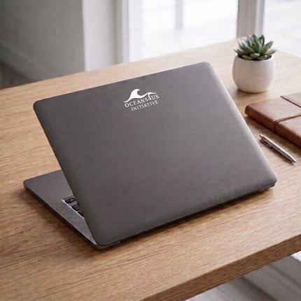 Oceans4Us Initiative Wave Logo Die-Cut Sticker — Small Waterproof DTF Sticker for Laptops, Water Bottles & Gear