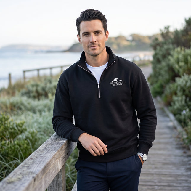 Coastal Classic Heavyweight Half-Zip Pullover | Oceans4Us Initiative
