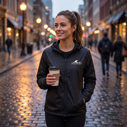 Women's OCEANS4US Lightweight Full-Zip Windbreaker Jacket