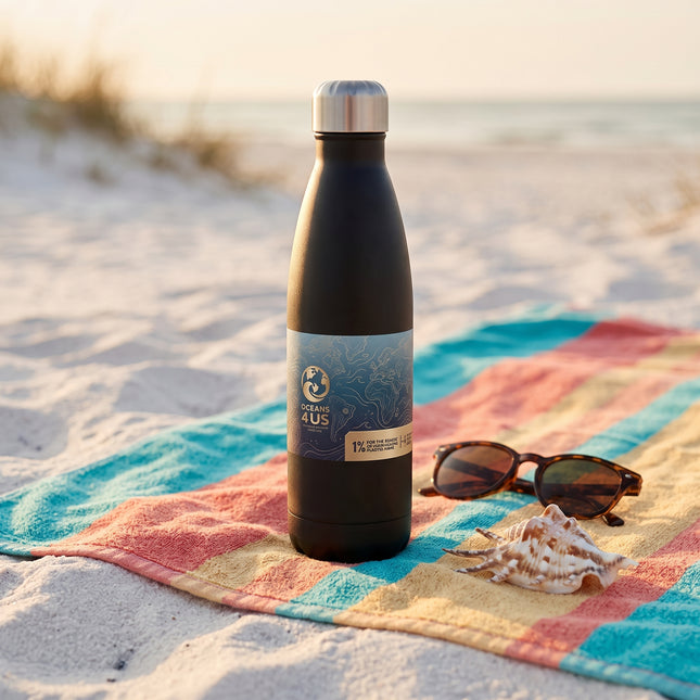 Oceans4Us Oceanic Topo 17oz Stainless Steel Water Bottle