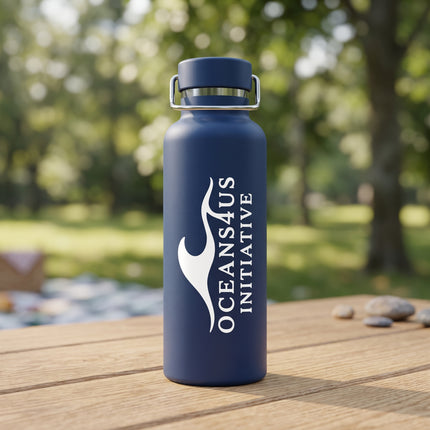 Oceans4Us Initiative Wave Logo Die-Cut Sticker — Small Waterproof DTF Sticker for Laptops, Water Bottles & Gear