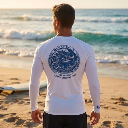 Men's Ocean Conservation Sea Turtle Long Sleeve Rash Guard