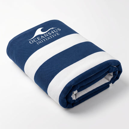 Oceans4Us Signature Nautical Stripe Beach Towel
