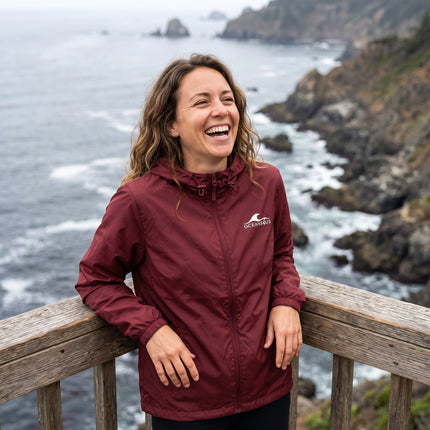 Women's OCEANS4US Lightweight Full-Zip Windbreaker Jacket