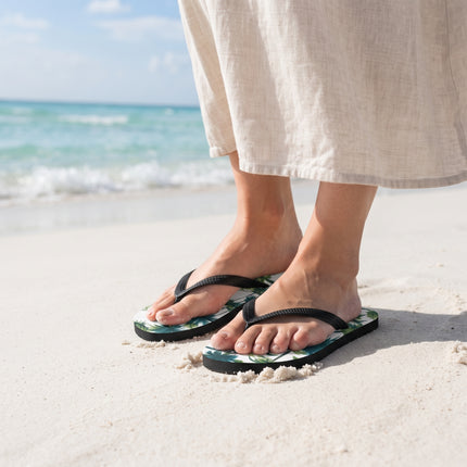 Oceans4Us Island Palm Flip-Flops