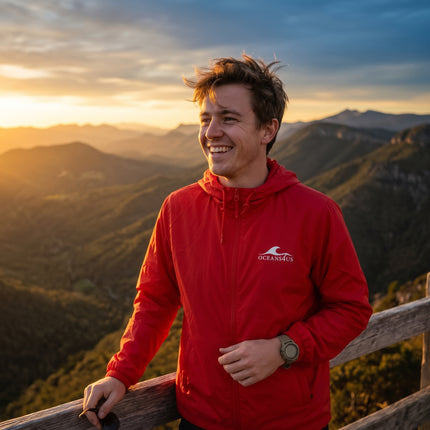 Men's OCEANS4US Lightweight Full-Zip Windbreaker Jacket